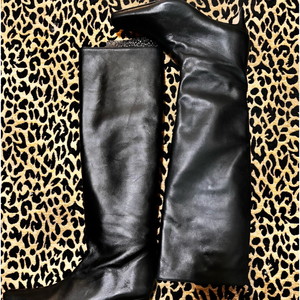 Black Knee High Boots